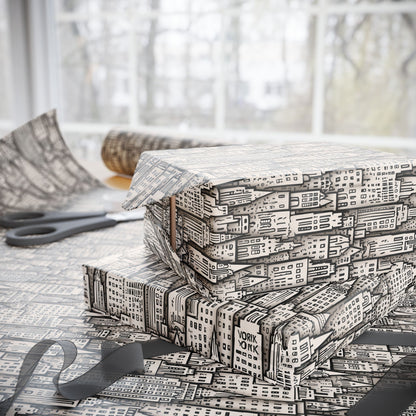 Wrapping Papers - Chic Abstract Cityscape