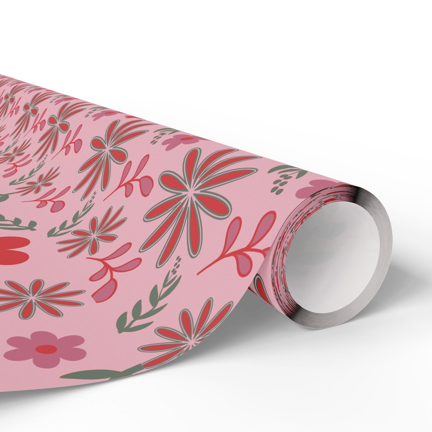 Pink Blossom Vintage Floral Wrapping Paper
