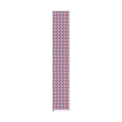 Red, White and Blue Floral Wrapping Paper