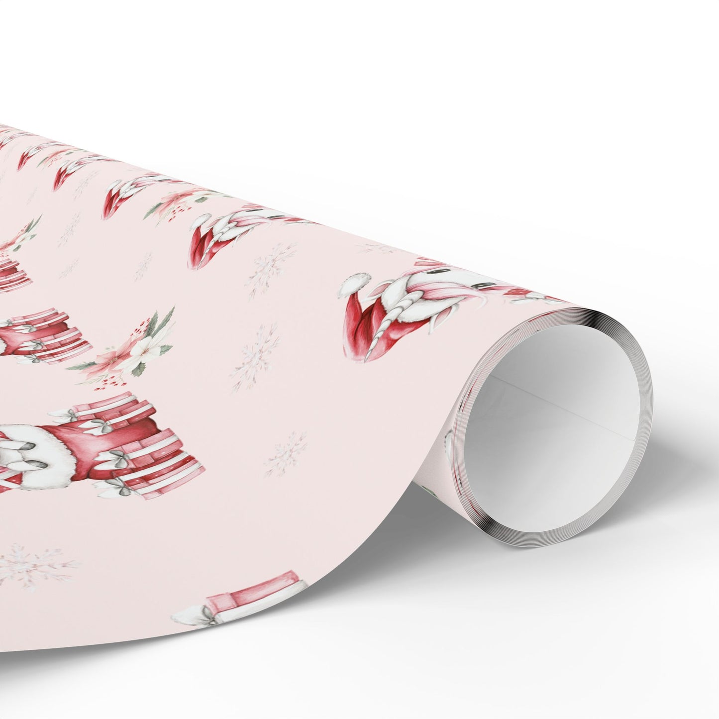 Santa’s Little Sparklecorn – Pink Unicorn Christmas Wrapping Paper