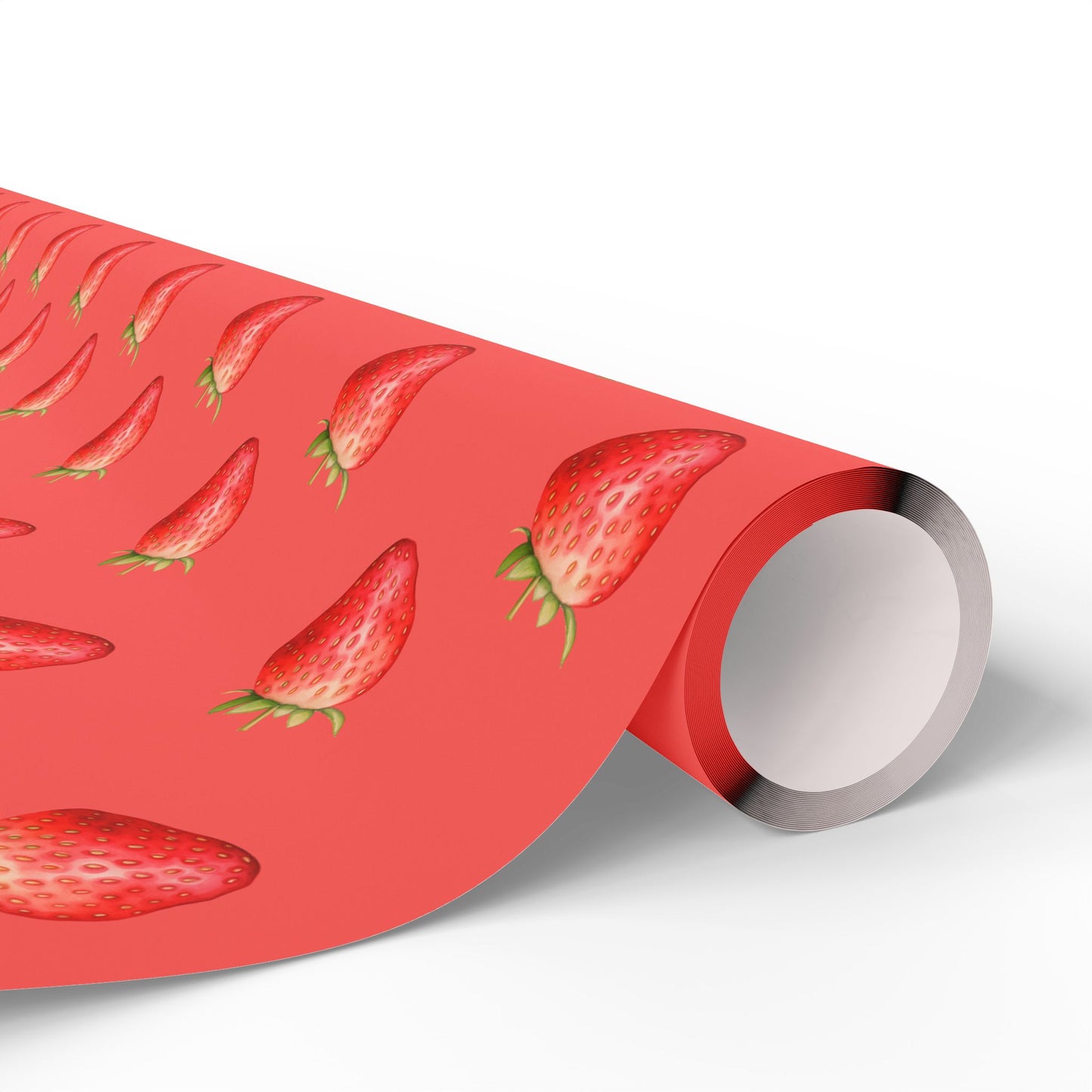 Red Strawberry Wrapping Paper