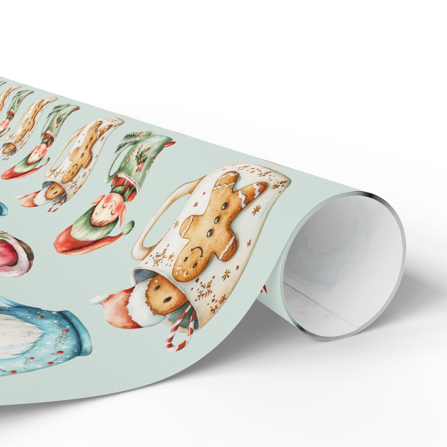Cup of Cheer – Cozy Christmas Cocoa Wrapping Paper