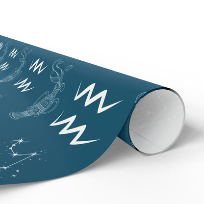Pour Some Star On Me – Aquarius Zodiac Wrapping Paper