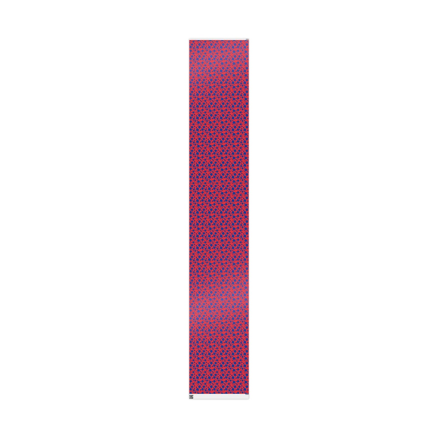 Dot Riot – Bold Blue on Red Modern Wrapping Paper