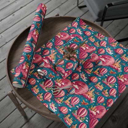 Travel Cityscape Gift Wrapping Paper