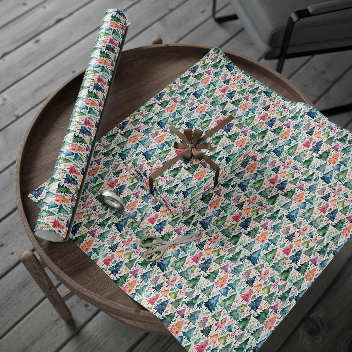 Wrapping Papers - Colorful Christmas Trees