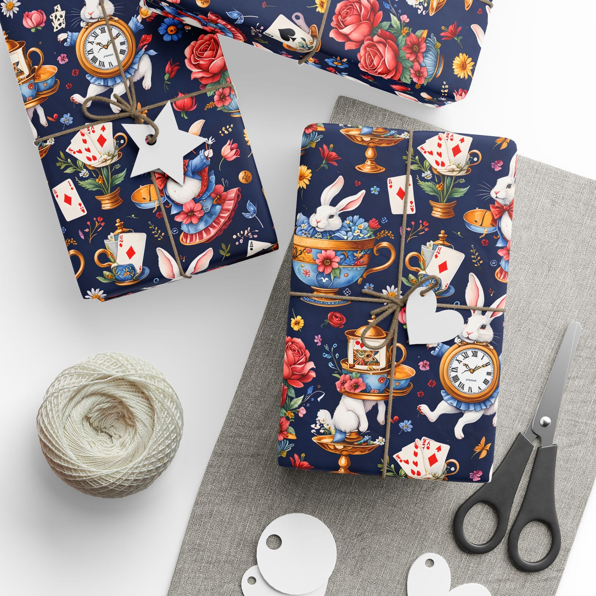 Elegant Wonderland Wrapping Paper - Ideal for Your Tea Party Presents