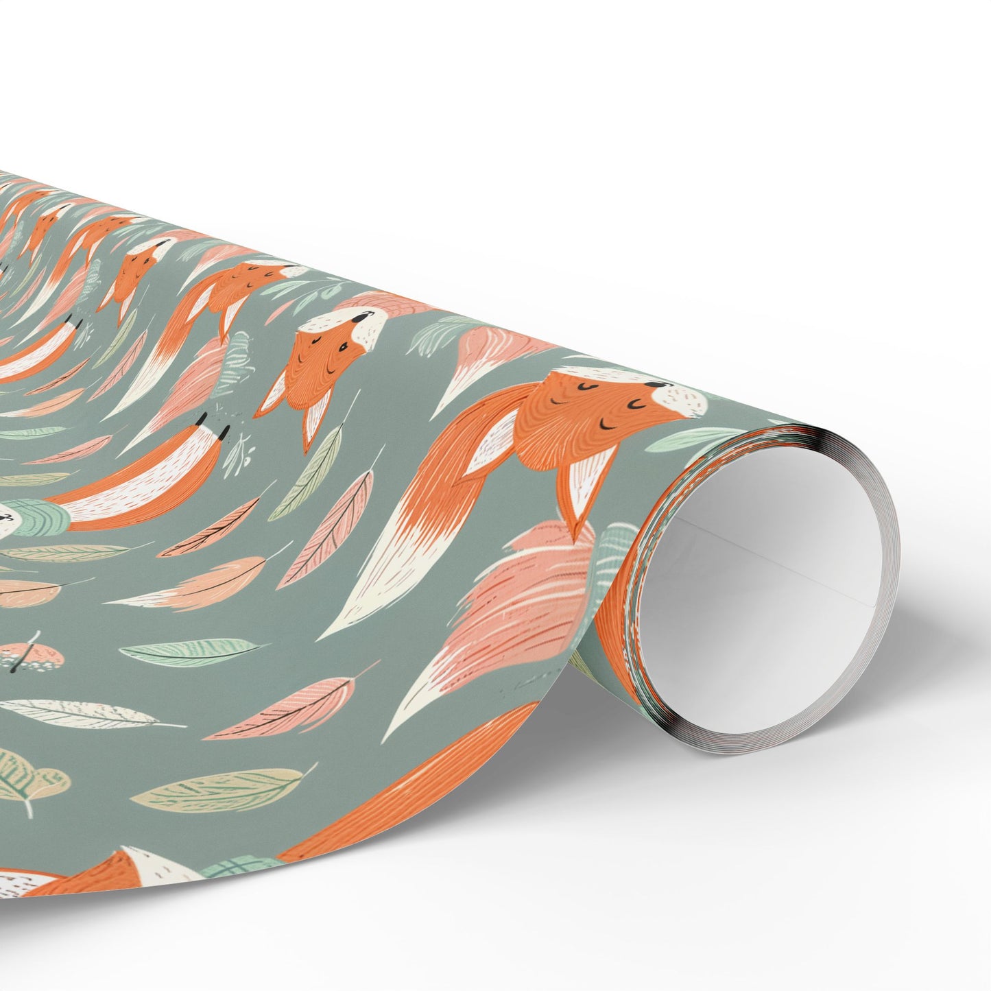 Foxy Frost – Cozy Winter Forest Wrapping Paper