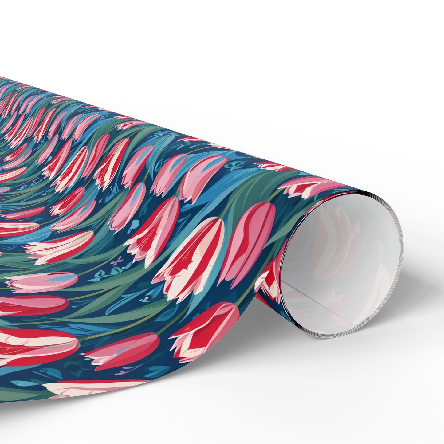 Vibrant Tulip Floral Wrapping Paper