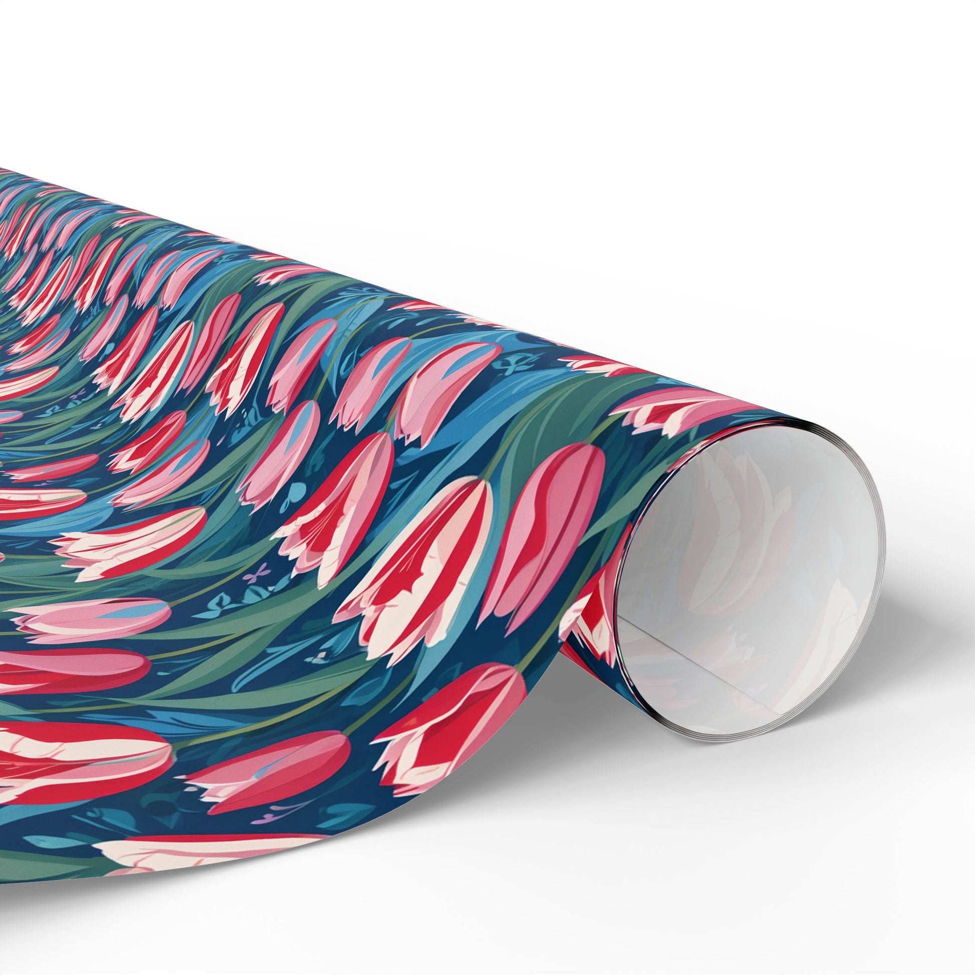 Vibrant Tulip Floral Wrapping Paper