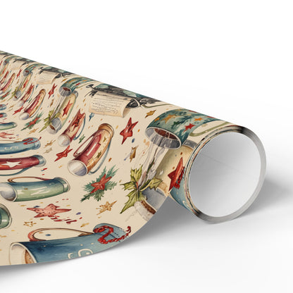 Warm Words & Cocoa – Vintage Writer Wrapping Paper