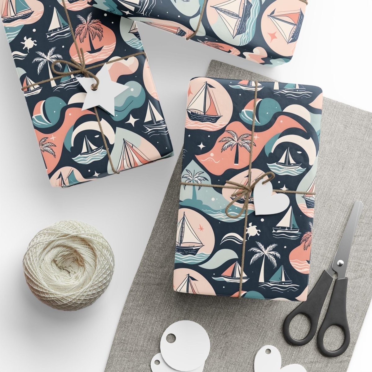 Pastel Beachy Wrapping Papers