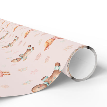 Sugar & Spice Parade – Gingerbread Girl and Boy Wrapping Paper