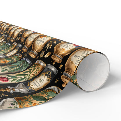 Wrapping Paper - Elegant Apothecary Vintage - Inspired Design