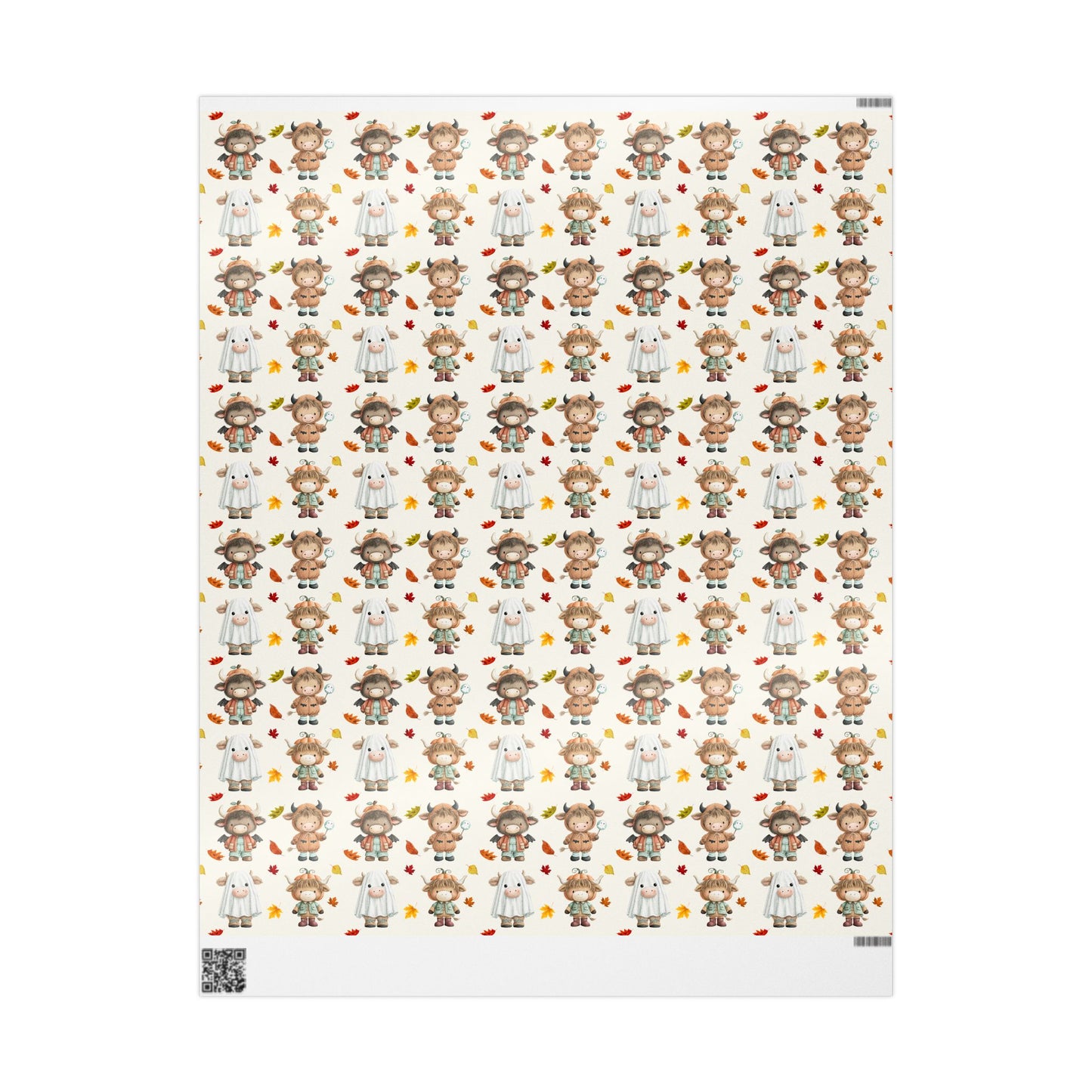 Moo & Boo Crew – Halloween Highland Cow Wrapping Paper