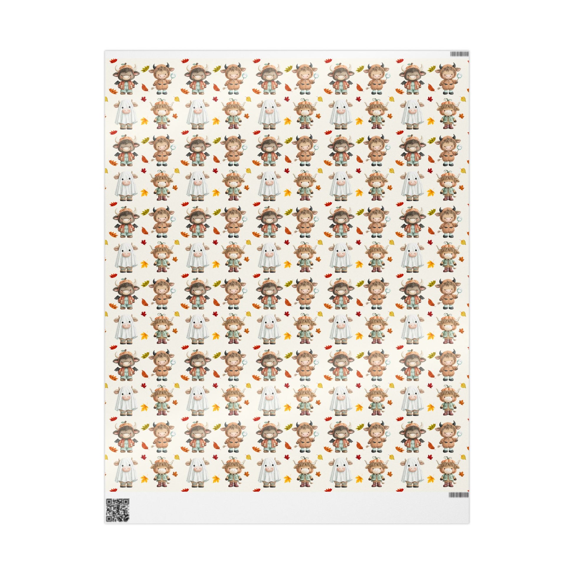 Moo & Boo Crew – Halloween Highland Cow Wrapping Paper