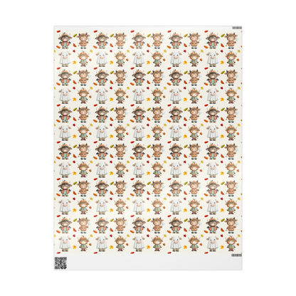 Moo & Boo Crew – Halloween Highland Cow Wrapping Paper