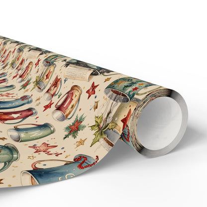 Warm Words & Cocoa – Vintage Writer Wrapping Paper