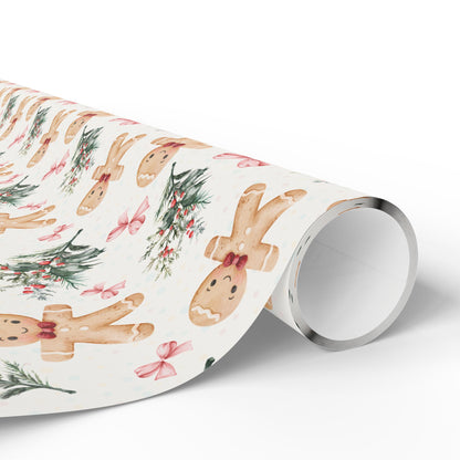 Bow - Tied & Baked – Gingerbread Glam Wrapping Paper