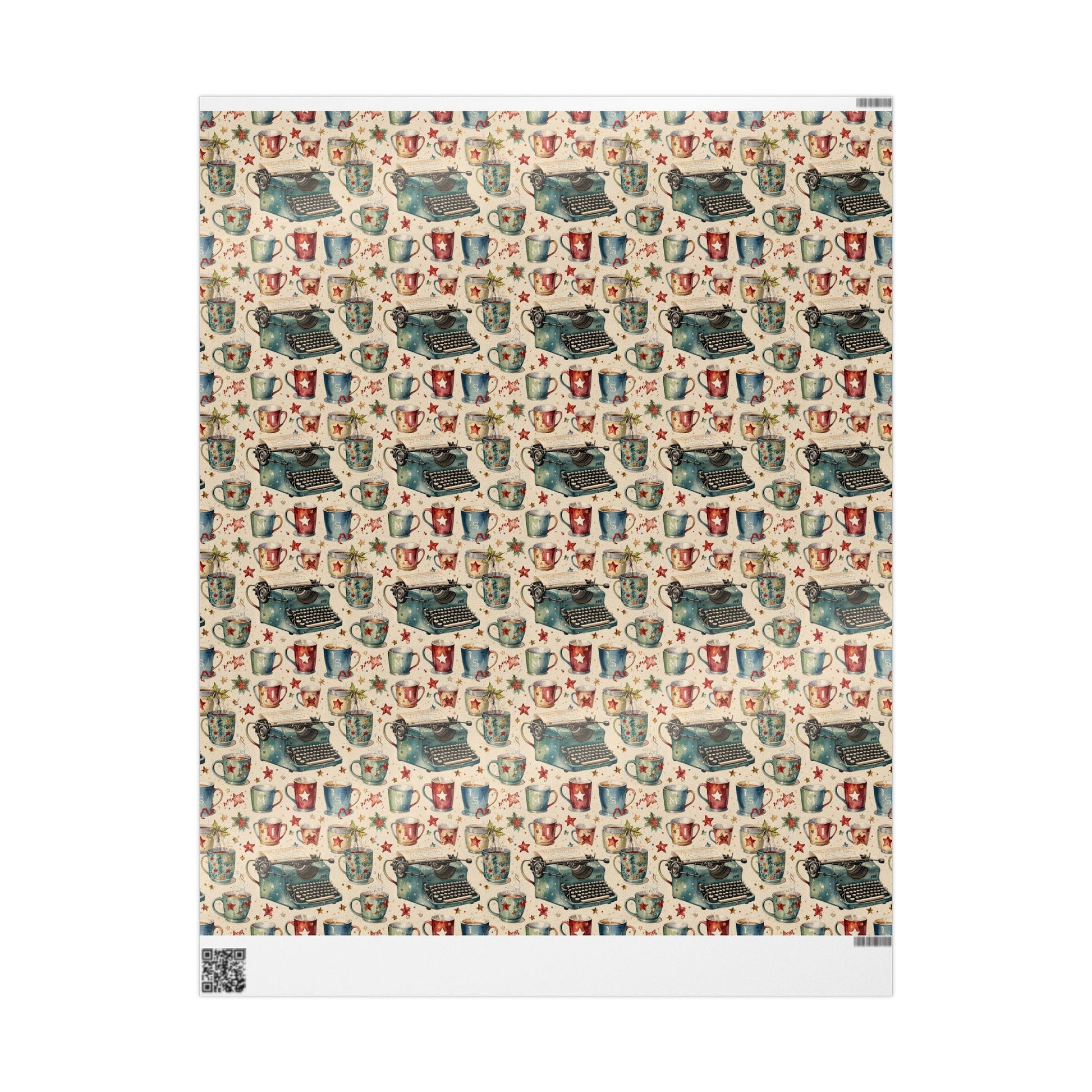 Warm Words & Cocoa – Vintage Writer Wrapping Paper