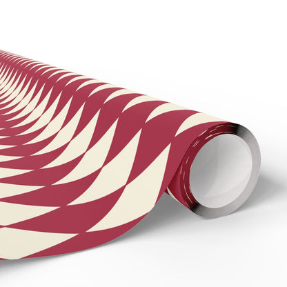 Crimson Harlequin Charm – Classic Diamond Wrapping Paper