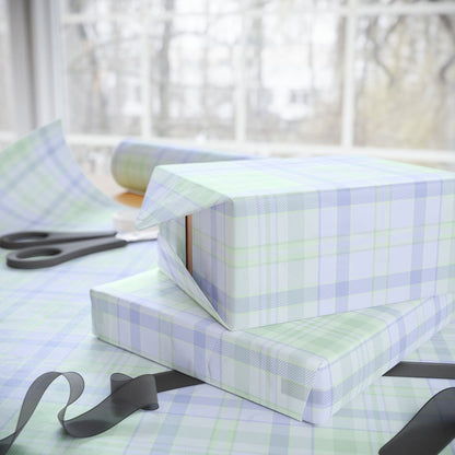 Blue Pastels – Cozy Plaid Wrapping Paper