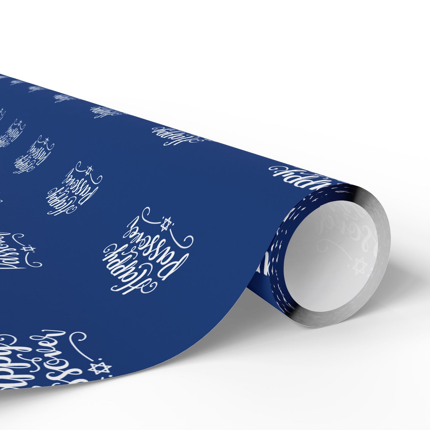 Elegant Blue Happy Passover Wrapping Paper
