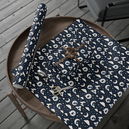 Wrapping Paper - Midnight Pines and Stars Wrapping Paper