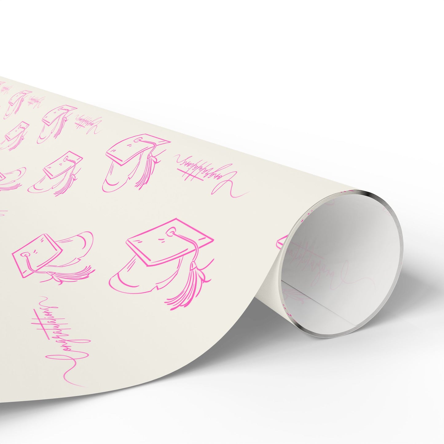 Pink and White Graduation
