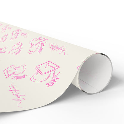 Pink and White Graduation