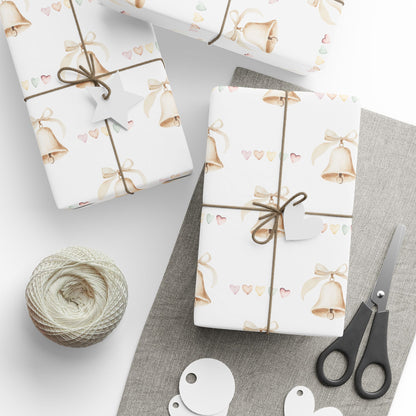 Wedding Bells and Hearts Wrapping Papers