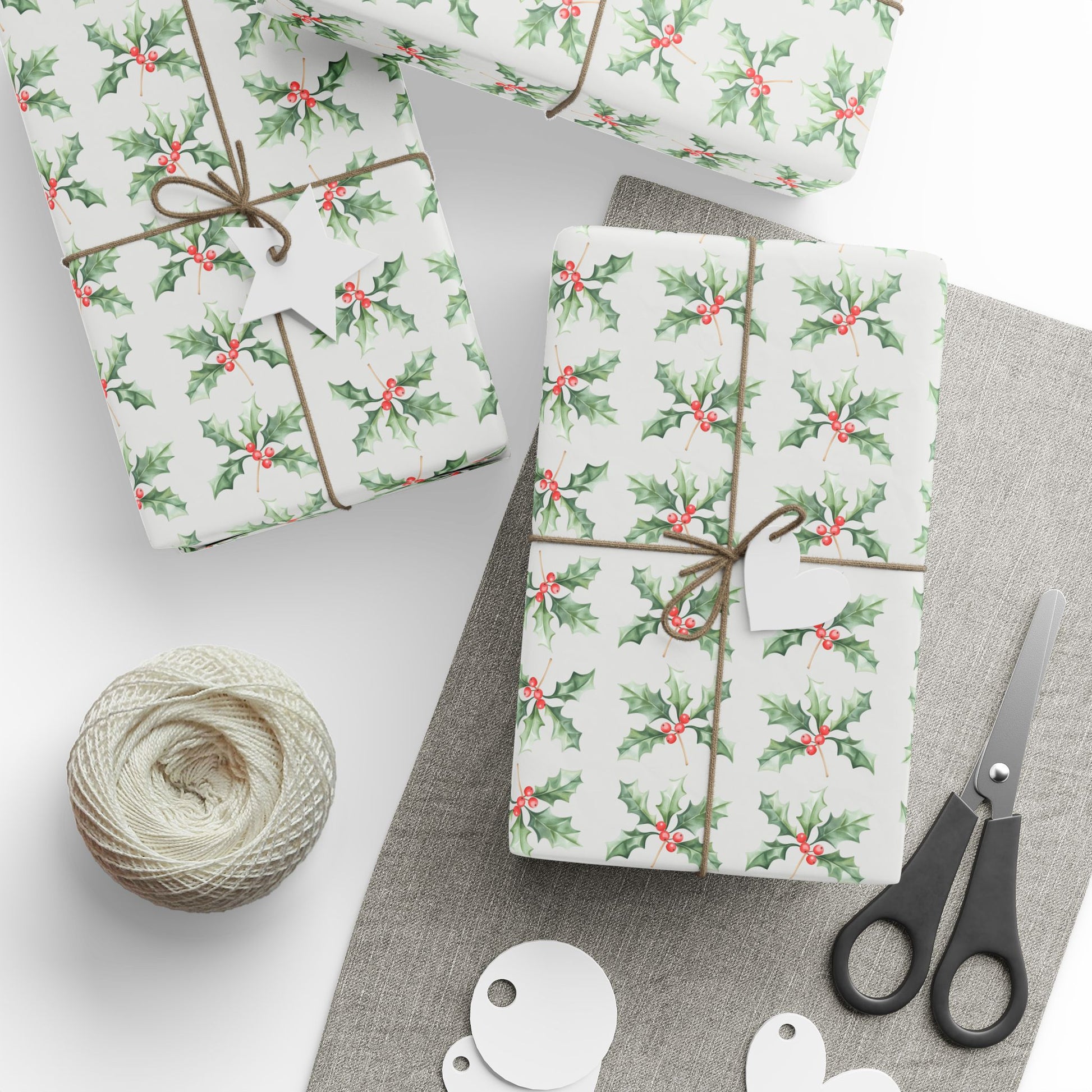 Holly Jolly Snaps – Classic Christmas Berry Wrapping Paper
