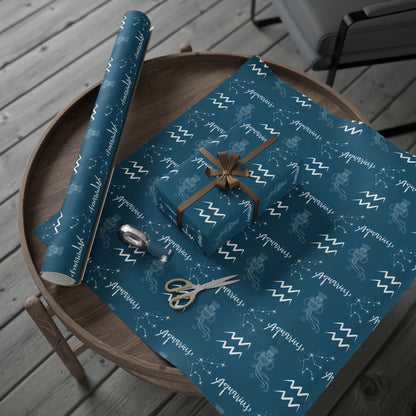 Pour Some Star On Me – Aquarius Zodiac Wrapping Paper