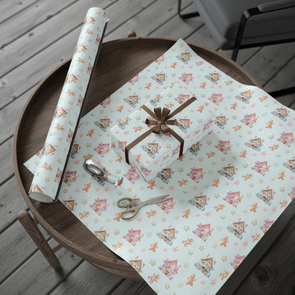 Frosted Fairytale – Gingerbread Dreamscape Wrapping Paper