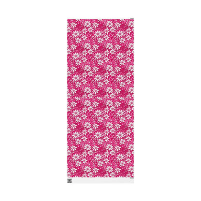 Pink and White Daisies Wrapping Paper