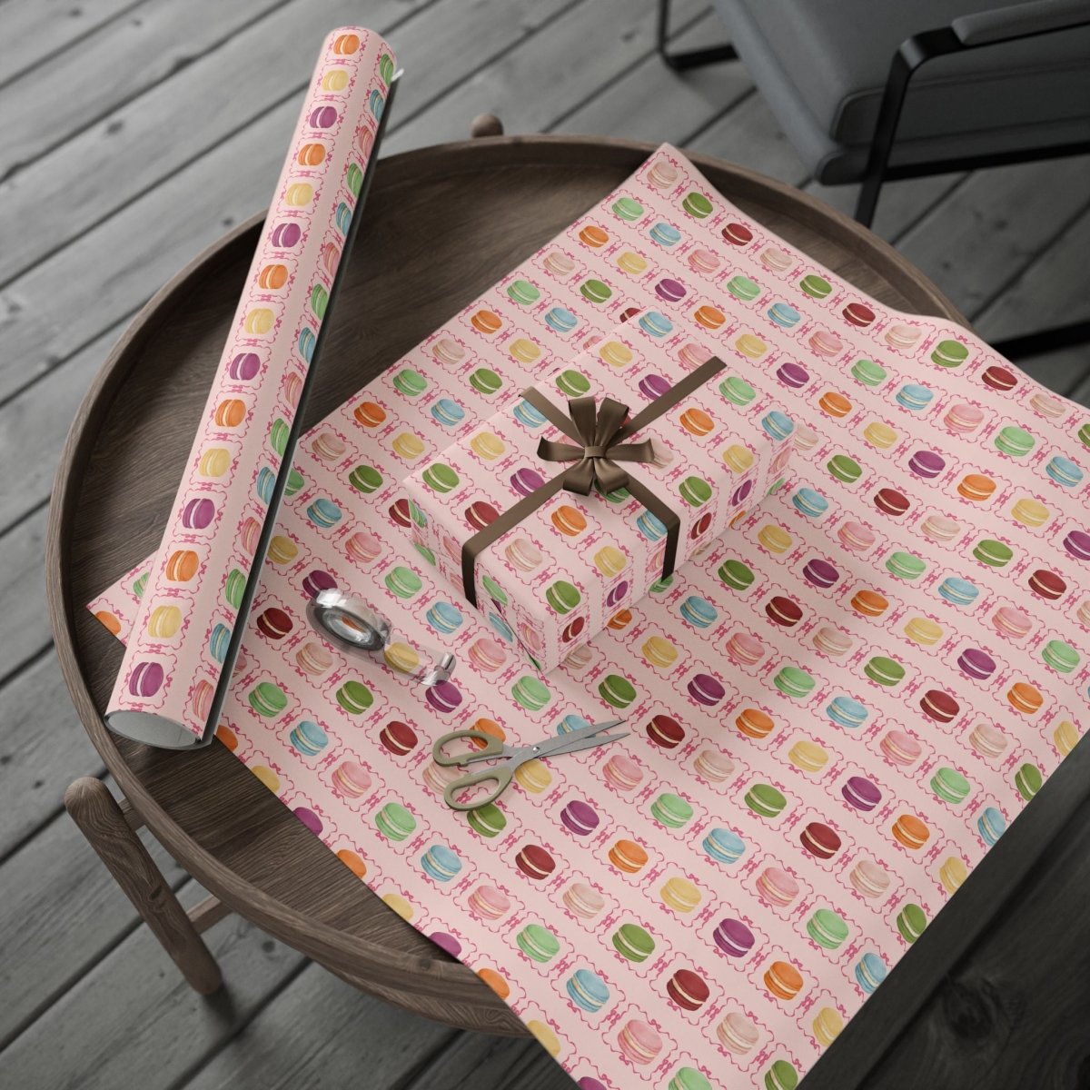 Macaron Pattern Gift Wrap