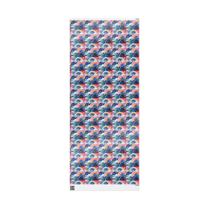 Celestial Rainbows – Whimsical Night Sky Wrapping Paper