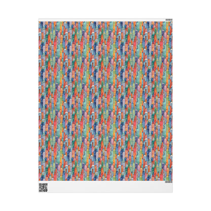 Abstract Cityscape Wrapping Papers