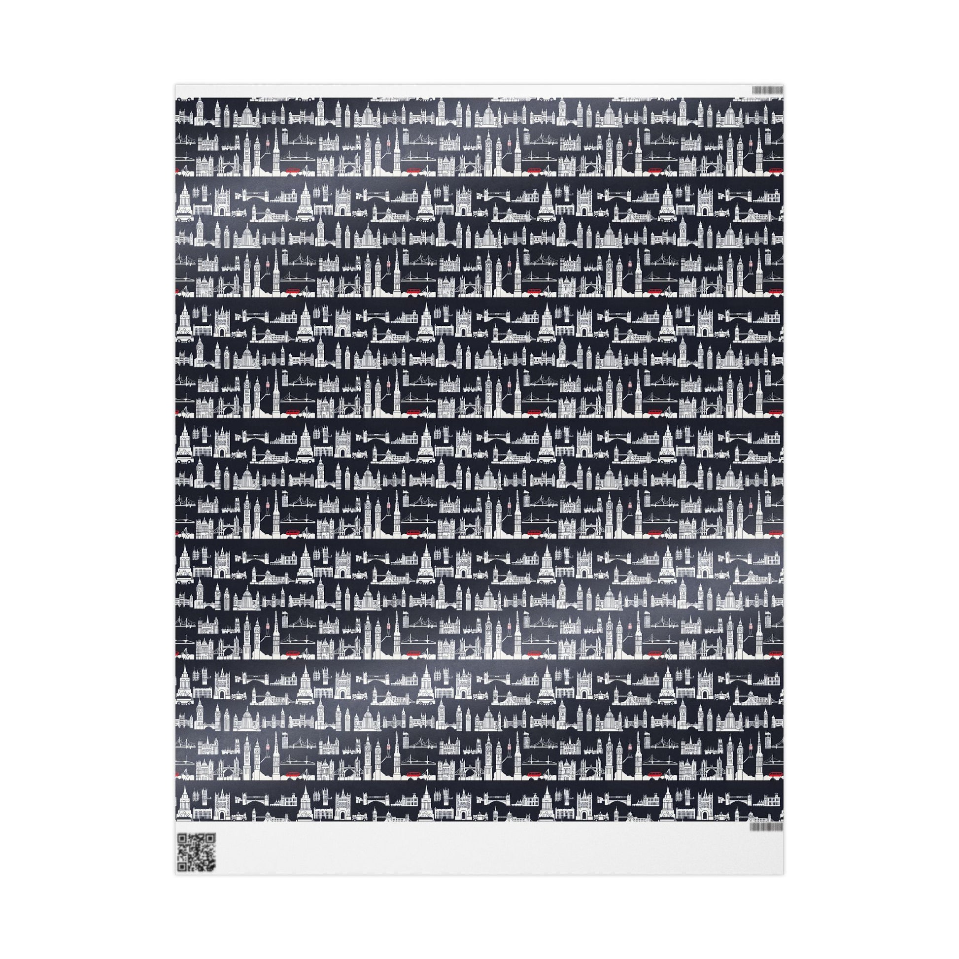 Cityscape Wrapping Paper – Elegant Gift Wrap for Holidays