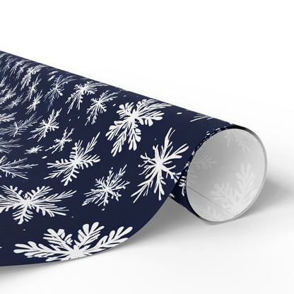 Let It Glow – Midnight Snowflake Wrapping Paper