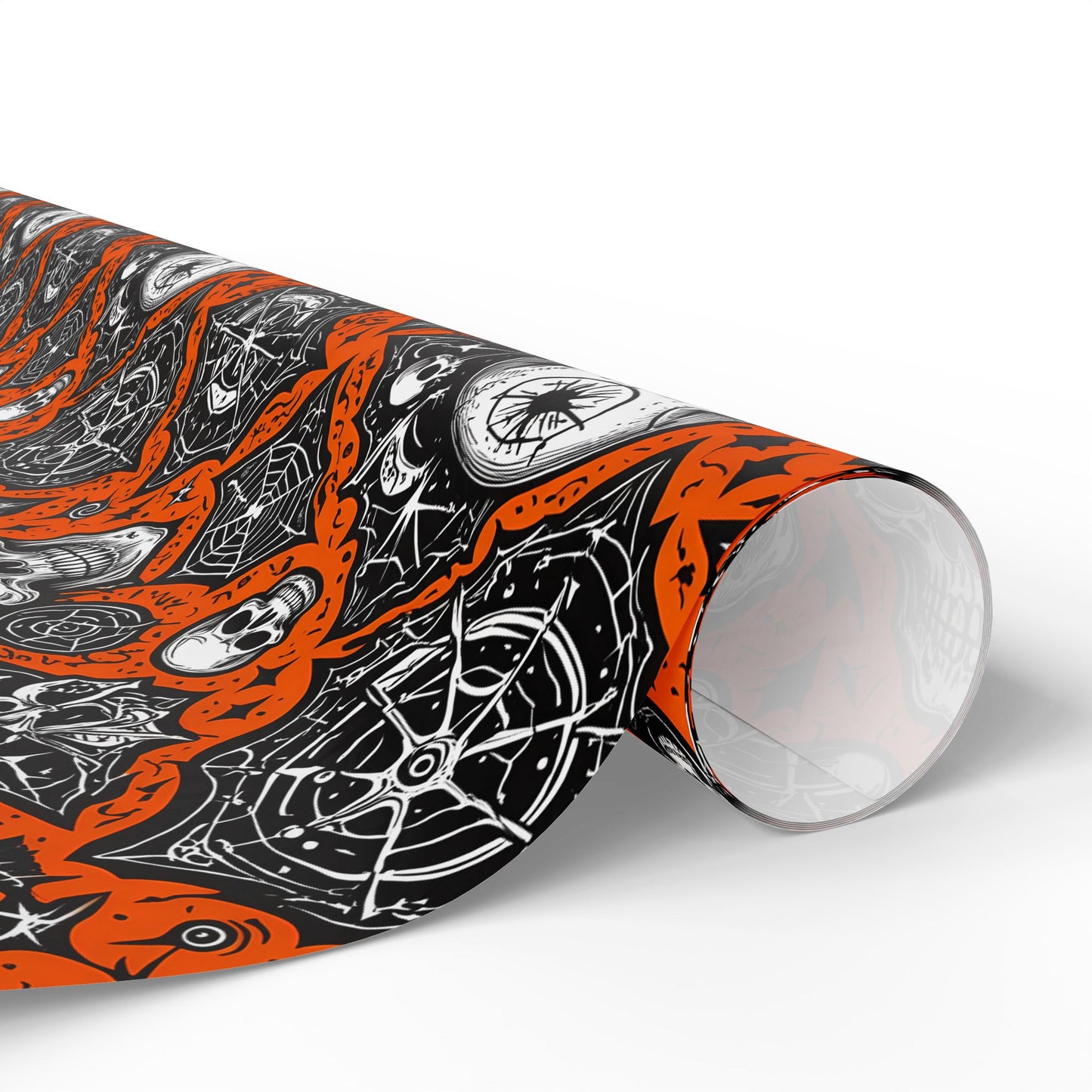 Orange Halloween Spooky Wrapping Papers
