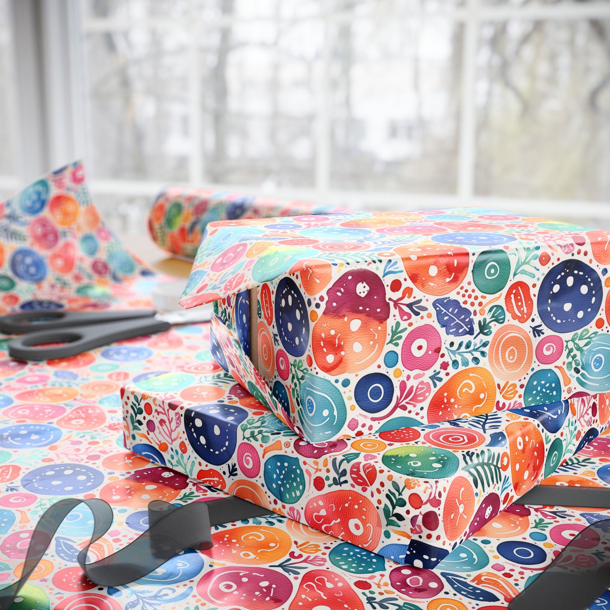 Pop Dots – Abstract Circle Wrapping Paper
