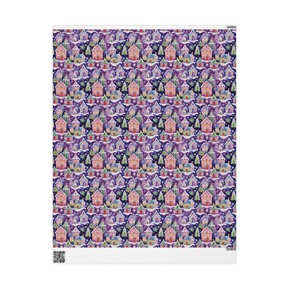 Merryville Magic – Enchanted Christmas Village Wrapping Paper