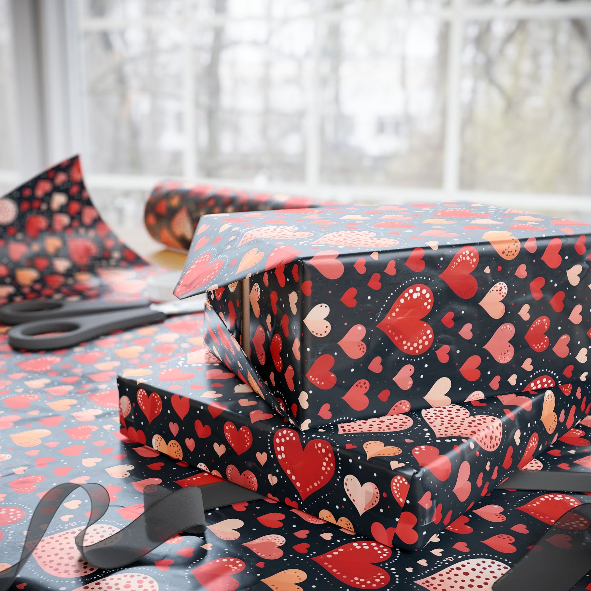 Heart Pattern Wrapping Paper
