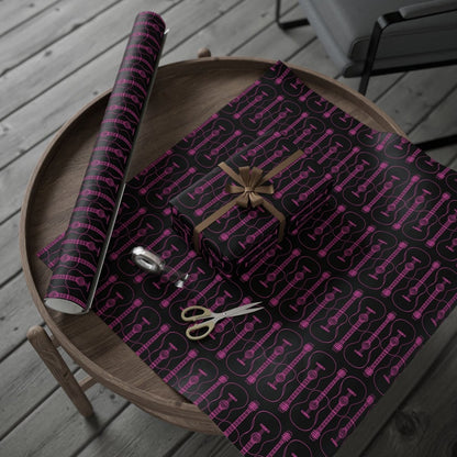 Guitar-themed Gift Wrapping Paper