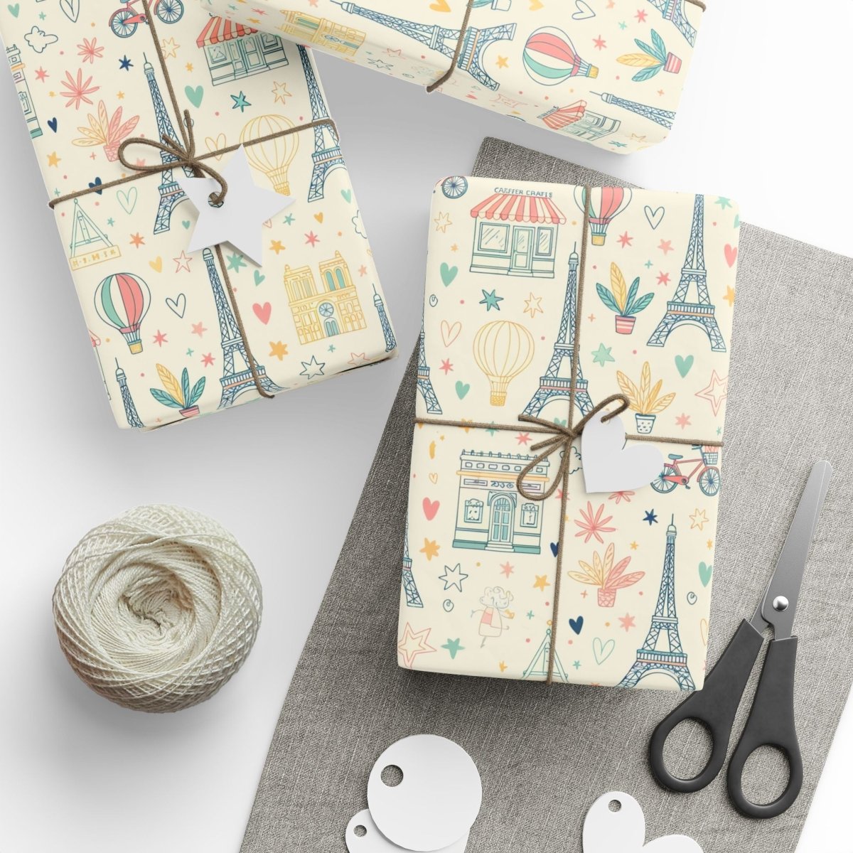 Paris, Pastels & Daydreams – Whimsical Paris Wrapping Paper