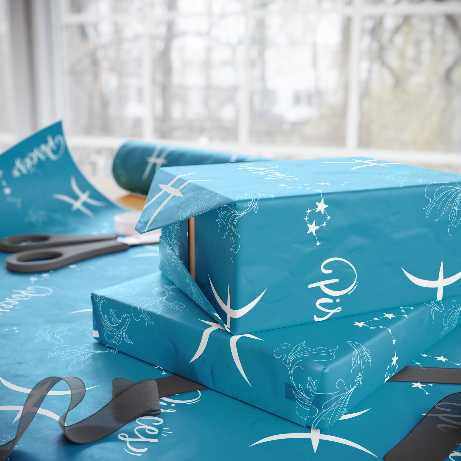 Go With the Glow – Pisces Zodiac Wrapping Paper
