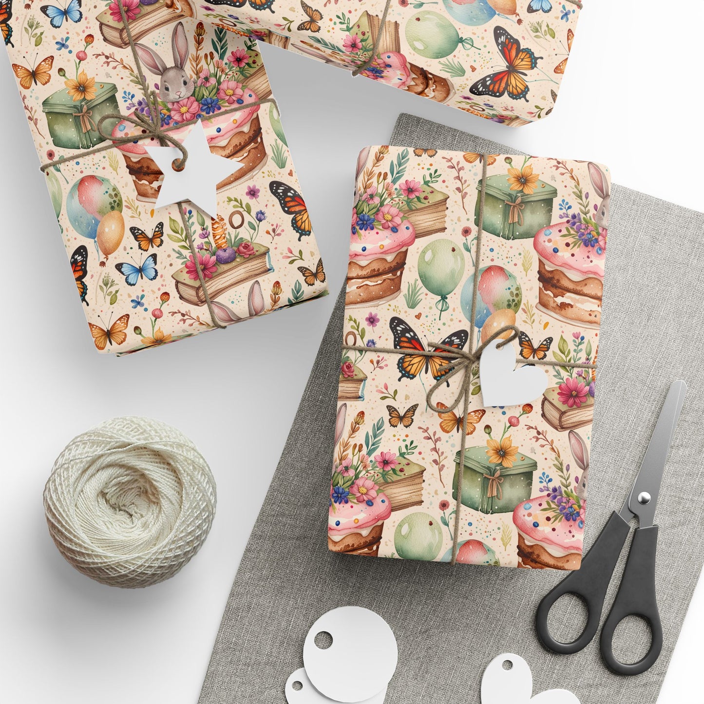 Charming Cottagecore Birthday Gift Paper