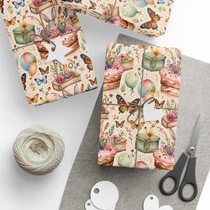 Charming Cottagecore Birthday Gift Paper