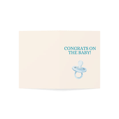 Congrats on the Baby card | May your coffee be strong and your stitches be minimal. | Greeting Card
